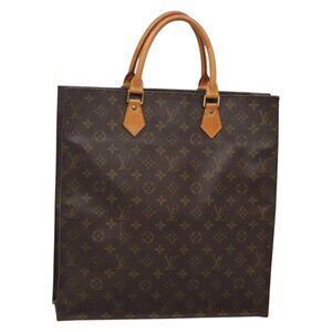 LOUIS VUITTON Monogram Sac Plat Hand Bag